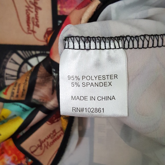 Adore Women’s Print multi color Tunic Top - Picture 6 of 10